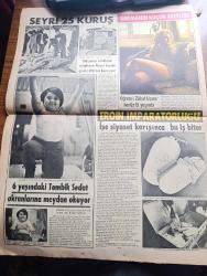 Gün Gazetesi - Turkish Newspaper - 28 Mart 1972 - 5 anarşist Ünye'de 3 ingiliz'i kaçırdı - Ünye Radar Üssünde görevli İngilizlerin apartmanlı bastılar ellerini bağlayıp ağızlarını bantladılar - Cihan Alptekin ve Ömer Ayna Fotoğrafı - Deniz Gezmiş ve iki arkadaşının davanın yeniden görüşülmesini isteği Yargıtay reddetti - Ankara merkez komutanı General Tevfik Türün 60 kişi ile ünye'ye gitti - Nihat Erim'in liderlere gönderdiği mektupta 7 madde bulunuyor - TRT'de bugünün programı - İstanbul'un en pahalı geçidi Aksaray'da Fotoğrafı - Fenerbahçeli basketbolcu Ferhan Baras han sahibi oldu - sinemanın küçük afetleri - öğrenci Zühal Üçmer henüz 15 yaşında fotoğraf - Ölü Yunus balıklarını sergileyen Ahmet kaptan günde 200 lira kazanıyor Fotoğrafı - eroin imparatorluğu - savaşta kazandığını aşkta kaybeden Türk Baltacı yazan Azmi Nihat Erman Yazı Dizisi - Duman Reis Akdeniz fırtınası yazan İsmet Bozdağ Çizen Ersin Burak - Bandırma'da vagonda mesai yapan bir resmi daire var Fotoğrafı