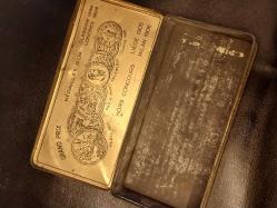 Osmanlıca & Fransızca Yazılı Teneke Sigara Kutusu 100 adetlik.Boş Dekorluk,  Koleksiyonluk Teneke Kutu.15.5x7.5x4cm