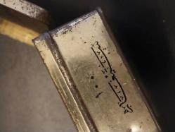 Osmanlıca & Fransızca Yazılı Teneke Sigara Kutusu 100 adetlik.Boş Dekorluk,  Koleksiyonluk Teneke Kutu.15.5x7.5x4cm