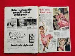 Hayat Dergisi - 6 Mayıs 1976 - Sayı : 19 - Zeki Müren, Hülya Koçyiğit, Fatma Girik, Nurhan Damcıoğlu, Reklamlar, ... - Orta Sayfa Renkli Poster