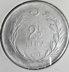 2 1/2 LİRA 1963