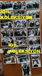 DEMOKRAT PARTİ'NİN (DP) İLK KURUCLARINDAN ve TÜRKİYE BÜYÜK MİLLET MECLİSİ ESKİ BAŞKANLARINDAN REFİK KORALTAN'IN CENAZE TÖRENİNDEN ORİJİNAL 22'Lİ AJANS-BASIN FOTOĞRAFI SETİ - 18 x 12 cm EBADINDA - REFİK KORALTAN'IN CENAZE TÖRENİNDE EŞİ, OĞLU, SÜLEYMAN DEMİREL, BÜLENT ECEVİT, CELAL BAYAR, ORGENERAL FAİK TÜRÜN, SENATO BAŞKANI TEKİN ARIBURUN, CELAL YARDIMCI ve ADALET PARTİSİ MENSUBU BİRÇOK KİŞİ GÖRÜLMEKTEDİR. TÜRKİYE BÜYÜK MİLLET MECLİSİ ÖNÜNDE YAPILAN CENAZE TÖRENİNDEN SONRA VASİYETİ ÜZERİNE YİNE ANKARA'DA TOPRAĞA VERİLMİŞTİR. 22 FARKLI FOTOĞRAFTAN OLUŞAN SET. HAZİRAN 1974. ÖZEL ARŞİV