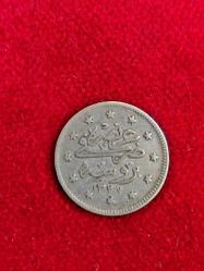 Bursa Seyehat Gümüş 2 kuruş, Sultan Mehmed Reşad 1327/1 Gümüş 2 Kuruş  Nadir. Koleksiyonluk.