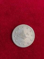 Bursa Seyehat Gümüş 2 kuruş, Sultan Mehmed Reşad 1327/1 Gümüş 2 Kuruş  Nadir. Koleksiyonluk.