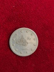 Bursa Seyehat Gümüş 2 kuruş, Sultan Mehmed Reşad 1327/1 Gümüş 2 Kuruş  Nadir. Koleksiyonluk.