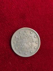 Edirne Seyehat Gümüş 2 kuruş, Sultan Mehmed Reşad 1327/2 Gümüş 2 Kuruş  Nadir. Koleksiyonluk.