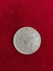 Edirne Seyehat Gümüş 2 kuruş, Sultan Mehmed Reşad 1327/2 Gümüş 2 Kuruş  Nadir. Koleksiyonluk.