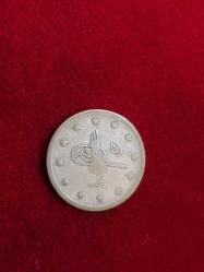 Manastır Seyehat Gümüş 2 kuruş, Sultan Mehmed Reşad 1327/3 Gümüş 2 Kuruş  Nadir. Koleksiyonluk.