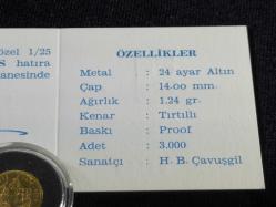 Darphane Piri Reis Altın Sikke – 1997 | 24 Ayar Altın | Proof Baskı