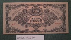 Macaristan-1,000 Pengo -1945-ÇÇT-Orjinal Pullu-