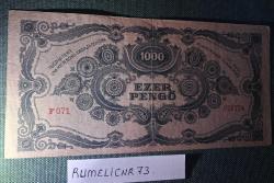 Macaristan-1,000 Pengo -1945-ÇÇT-Orjinal Pullu-