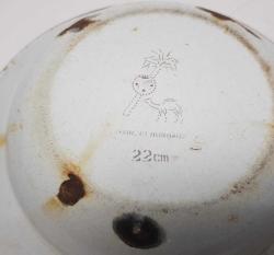 OSMANLI DÖNEMİ AY YILDIZLI EMAYE TABAK