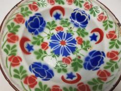 OSMANLI DÖNEMİ AY YILDIZLI EMAYE TABAK