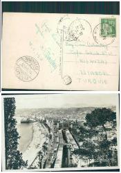 1935 Yılında Fransadan İstanbula Postalanmış Kartpostal