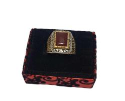 AKİK TAŞLI GÜMÜŞ YÜZÜK