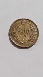 LOT.8 » 1991  TÜRKİYE   500   LİRA