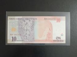 8.EMİSYON NADİR A01 SERİSİ 10 YTL ÇİL KONDİSYONDA