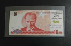 8.EMİSYON NADİR A01 SERİSİ 10 YTL ÇİL KONDİSYONDA