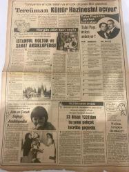 TERCÜMAN GAZETESİ - 1 ARALIK 1982 - (Turkish Newspaper) - Sadece Arkalı Önlü Tek Yapraktır - Bir Devir Aydınlanıyor - Talat Paşa’nın Gurbet Hatıraları - Tercüman Kültür Hazinesini açıyor-Hergün dört tam sayfa-İstanbul Kültür ve Sanat Ansiklopedisi-Talat Paşa’nın gurbet hatıraları-Talat Paşa neleri anlatıyor-Politika Ansiklopedisi-Ana ve Çocuk Sağlığı Ansiklopedisi-23 Nisan 1920’den bu yana pekçok tecrübe geçirdik-İngiliz Sarayı’nda huzursuzluk var-Charles tatlı hayatı Diana’ya tercih ediyor-Acı kaybımız-Mustafa Paksoy-Kumcu-Müteahhit ve Armatör-Vefat ve Başsağlığı-Eleman aranıyor-Türk Hava Yolları A O-Personel taşıma işi yaptırılacaktır-Başbakan Thatcher gönderilen bombalı mektubun patlaması sonucu 1 kişi yaralandı-Aktör Charlton Heston NATO merkezinde film seslendirdi-Arnavutluk Sosyalist Halk Cumhuriyeti’nin 38 kuruluş yıldönümü dolayısıyla bir kokteyl verildi-İstanbul Kültür ve Sanat Ansiklopedisi konuları-Tarih-Edebiyat-Sanat-Folklor-Kuruluşlar-Teknik-Müzik-Tiyatro ve Sinema-Basın-