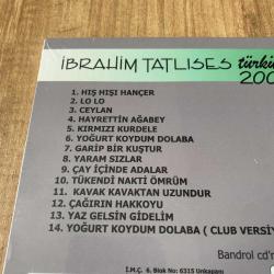İbrahim Tatlıses - Türküler 2007 Cd ( Jelatinli - Ambalajında )