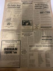 TERCÜMAN GAZETESİ - 4 ARALIK 1982 - (Turkish Newspaper) - Sadece Arkalı Önlü Tek Yapraktır - Bir Devir Aydınlanıyor - Talat Paşa’nın Gurbet Hatıraları -Talat Paşa-Cemal Kutay-Aubert-Bronzard Paşa-Mustafa Kemal Paşa-Turgut Bleda-Tayliryan-Sultan Hamid-Enver Paşa-Sait Halim Paşa Bir devir aydınlanıyor-Talat Paşa’nın gurbet hatıraları-Birinci bölüm-Yeraltı karargâhından vatan kaderine 1892-1908-Hakikatleri milletime anlatmadan ölmek istemiyordum-Talat Paşa kendisini ziyaret eden yabancı gazetecinin verdiği haber üzerine not defterine 17 Ocak günü şu cümleyi yazmıştı-İngiliz gazeteci Herbert Aubert’in Malta’ya sürülecekleri yönündeki haberi-Beni ve arkadaşlarımı Ermeniler öldürecekmiş-Turgut Bleda karakolda katil Tayliryan’ın burnunu kırmıştı-Talat Paşa’dan bir fıkra-Baştan çıkarmak-Eski deposu gece toplantıları derin hapishanede yapılır-Borusan Gemlik Boru Tesisleri AŞ-Yönetim Kurulu Başkanlığından-Olağanüstü Genel Kurul Toplantısına Davet-Borusan Gemlik Boru Tesisleri AŞ esas mukavele ta