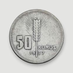 50 KURUŞ 1937 - (RR) ÇOK NADİR