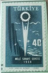 1958 TÜRKİYE MİLLİ SANAYİ SERGİSİ SERİSİ DÖRTLÜ BLOK