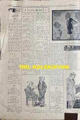 Osmanlıca Akbaba Mizah Dergisi-Gazetesi, Orijinal Dönem Basım, (Ottoman Magazine-Newspaper) - 3 Mart 1927 - Sayı: 443 - Karikatürist Ramiz Gökçe'nin Josef Stalin'i Tasvir Eden Çalışması: Rusya Emperyalizmi, İngiltere Bolşevizmi Yıkmaya Çalışıyor.. 