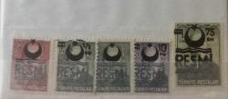 1956 1957 SÜRŞARJLI RESMİ SERİ