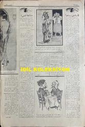 Osmanlıca Akbaba Mizah Dergisi-Gazetesi, Orijinal Dönem Basım, (Ottoman Magazine-Newspaper) - 31 Ocak (Kanun-i Sani) 1927 - Sayı: 434 - Karikatürist Ramiz Gökçe'nin Çalışması: İtalya ve İngiltere Arabistan'ı Para ile Avlayıp Taksim Etmek Üzereler... 