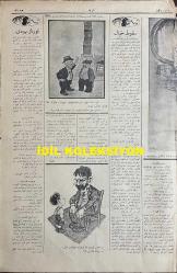 Osmanlıca Akbaba Mizah Dergisi-Gazetesi, Orijinal Dönem Basım, (Ottoman Magazine-Newspaper) - 31 Ocak (Kanun-i Sani) 1927 - Sayı: 434 - Karikatürist Ramiz Gökçe'nin Çalışması: İtalya ve İngiltere Arabistan'ı Para ile Avlayıp Taksim Etmek Üzereler... 