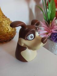 vintage garanti bankası köpek figürlü kumbara & 15 cm