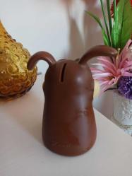 vintage garanti bankası köpek figürlü kumbara & 15 cm