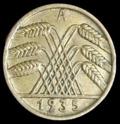 Almanya 1935 10 Reichspfenig