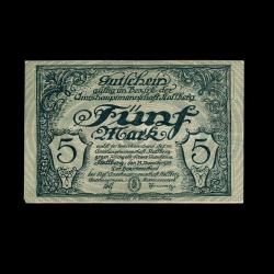 ALMANYA (1918) - 5 Mark (ÇA 9,0/10)