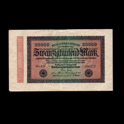 ALMANYA (1923) - 20.000 Mark (ÇT-ÇÇT 7,5/10)