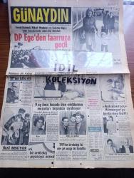 Günaydın Gazetesi - Turkish Newspaper - 15 Şubat 1971 - Ferruh Bozbeyli Yüksel Menderes ve Sadettin Bilgiç'i İzmir havaalanında onbin kişi karşıladı Fotoğrafı - Demokrat Parti Ege'den taarruzu geçti - Ajda Pekkan Paris'te Fransız kızı Anjelik'i evlat edindi Fotoğrafı - Diyanet İşleri Başkanı Lütfi Doğan peruk dinimize aykırı dedi - Bülent Ecevit dinamitleme ve banka soygunu olaylarında iktidarın rolü var dedi - Aşk doktoru Werner Schütze Almanya'yı birbirine kattı Fotoğrafı - Mehmet Ali Aybar Türkiye İşçi Partisi'nden istifa etti fotoğraf - kocası çek bombası Olinka Berova'ya soyunmayı yasak etti Fotoğrafı - ölümden korkmayanlar filmi fotoğraf - Pamuk Prenses ve Yedi Cüceler başrolde Zeynep Değirmencioğlu Fotoğrafı - İstanbul Ankara İzmir Radyosu Programı -  Jim Maykıl Foto Roman - Beyoğlu sosyal sigortalar Hastanesi'nde cinler top oynuyor - banka soygunları ve sabotajları artınca Vali Vefa Poyraz tedbir alınması için toplantı yaptı - Feri Cansel yapılan tabloyu beğenmedi Fotoğrafı