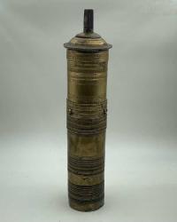 OSMANLI DÖNEM İŞLEMELİ BÜYÜK BOY PİRİNÇ KAHVE DEĞİRMENİ