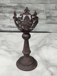 1800'ler Antika Osmanlı Dönem Kilise İşi Mumluk - Şamdan