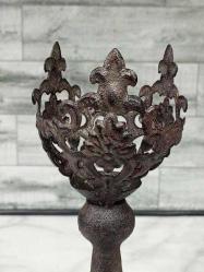 1800'ler Antika Osmanlı Dönem Kilise İşi Mumluk - Şamdan