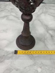 1800'ler Antika Osmanlı Dönem Kilise İşi Mumluk - Şamdan