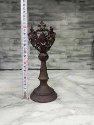 1800'ler Antika Osmanlı Dönem Kilise İşi Mumluk - Şamdan