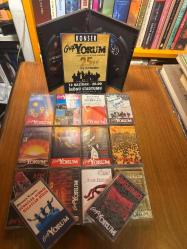 Grup Yorum:  14 Kaset Lot + Grup Yorum: 25. Yıl İstanbul İnonu Stadyumu Konseri - DVD ( Türküler Susmaz Halaylar Sürer...) + Poster eki ike birlikte