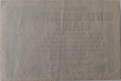 1923 ALMANYA-BERLİN 1 MİLYON MARK ORİJİNAL KAĞIT PARASI ÇOK NADİRDİR