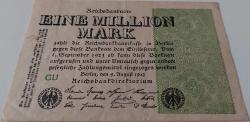 1923 ALMANYA-BERLİN 1 MİLYON MARK ORİJİNAL KAĞIT PARASI ÇOK NADİRDİR