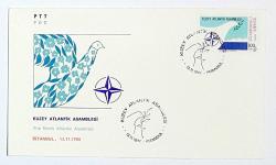 1986 FDC Kuzey Atlantik Asamblesi, İstanbul, 13.11.1986, PTT M.O.B.Y.D. İlk Gün Zarfı (FDC-375)