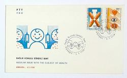 1988 FDC Sağlık Konulu Sürekli Seri -1, Ankara, 04.05.1988, PTT M.O.B.Y.D. İlk Gün Zarfı (FDC-393)