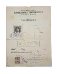 1930 İZMİR KARŞIYAKA NOTRE DAME DE SION - KIZ FRANSIZ MEKTEBİ DİPLOMASI