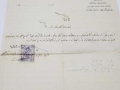 OSMANLICA ANTETLİ MAKTUP