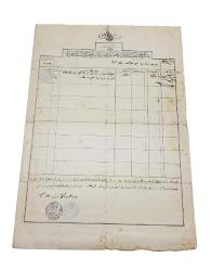 OSMANLI DÖNEMİ EMEKLİ ASKER MAAŞ BELGESİ